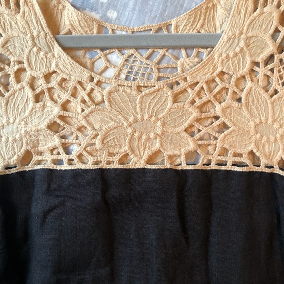 LOFT | Petite | Black | Linen | Shift Dress - Picture 2 of 3